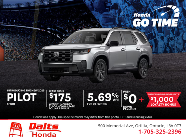 Get the 2026 Honda Pilot