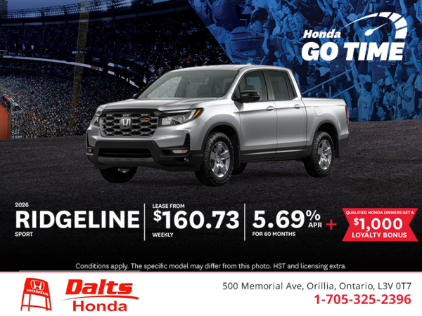 Get the 2026 Honda Ridgeline!