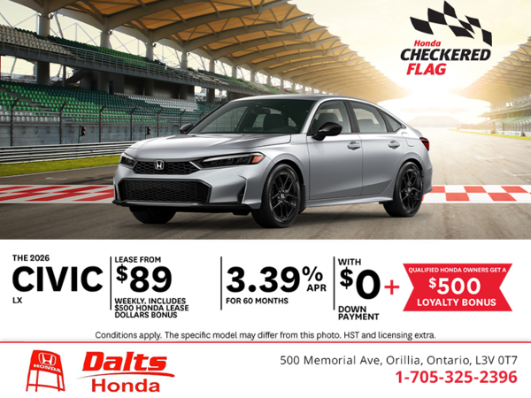 Get the 2026 Honda Civic!