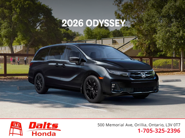 Get the 2026 Honda Odyssey!