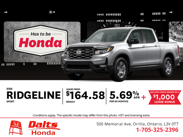 2026 Honda Ridgeline