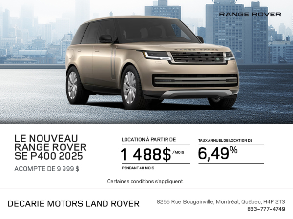 Le Range Rover 2025