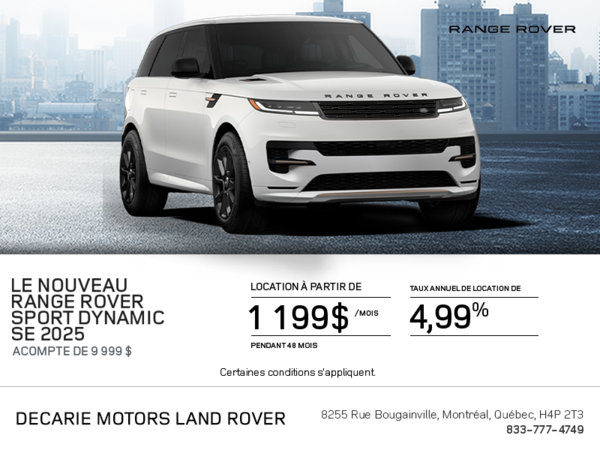 Le Range Rover Sport 2025