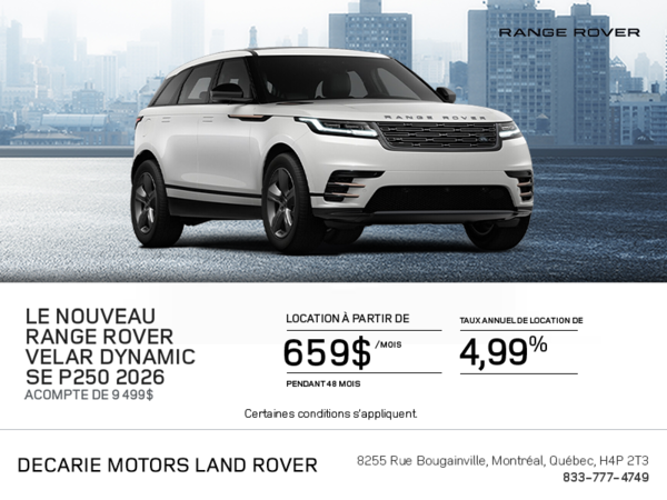 Le Range Rover Velar 2026