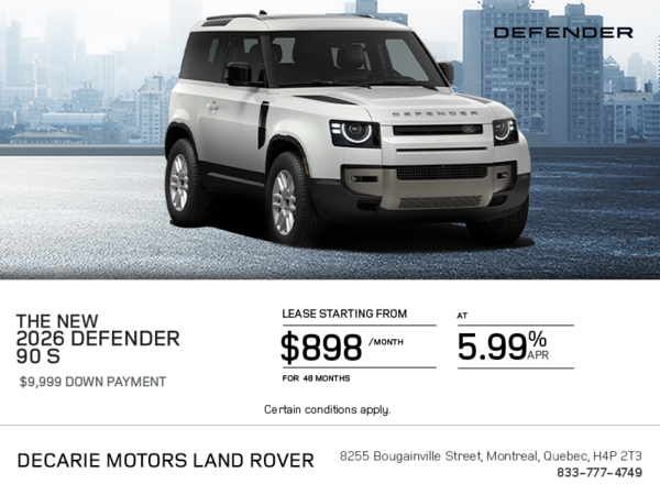 The 2026 Land Rover Defender 90 S