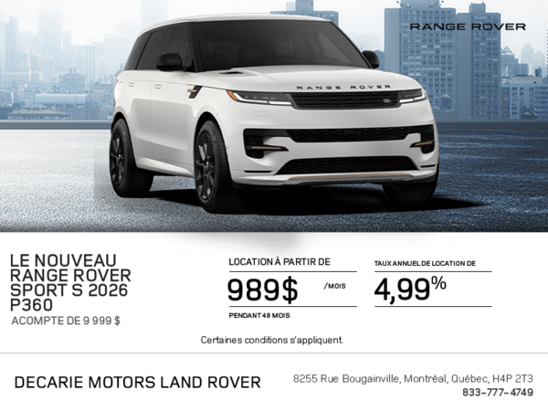 Le Range Rover Sport 2026