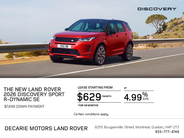 The 2026 Land Rover Discovery Sport