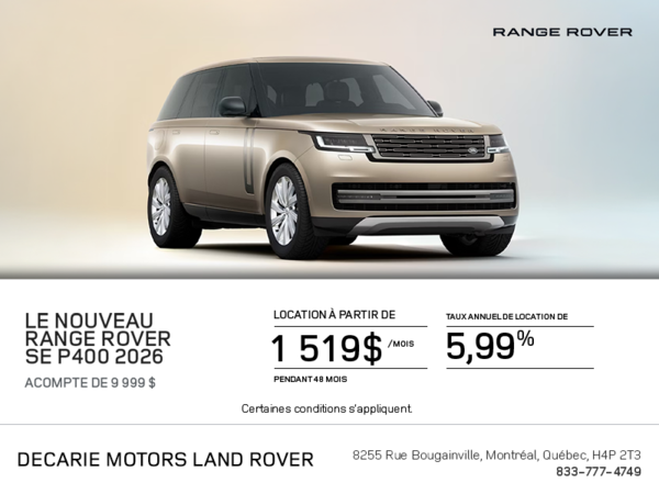 Le Range Rover 2026