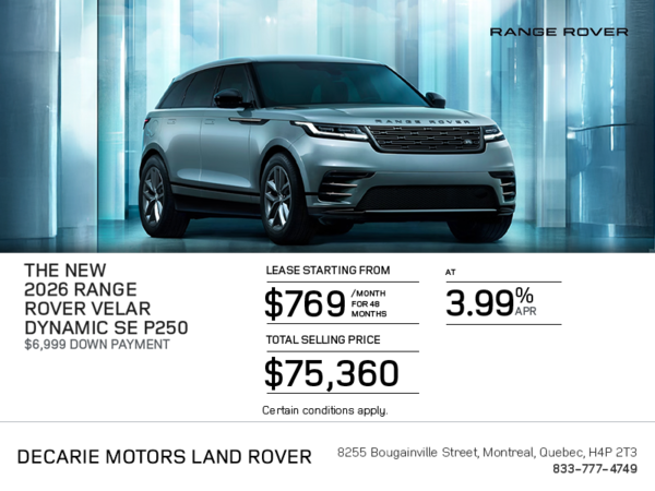 The 2026 Range Rover Velar Dynamic SE