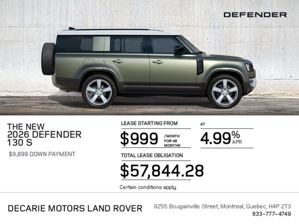 2026 Land Rover Defender 130