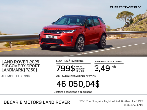 Land Rover Discovery Sport 2026