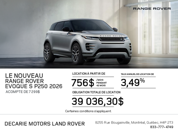 Land Rover Range Rover Evoque 2026