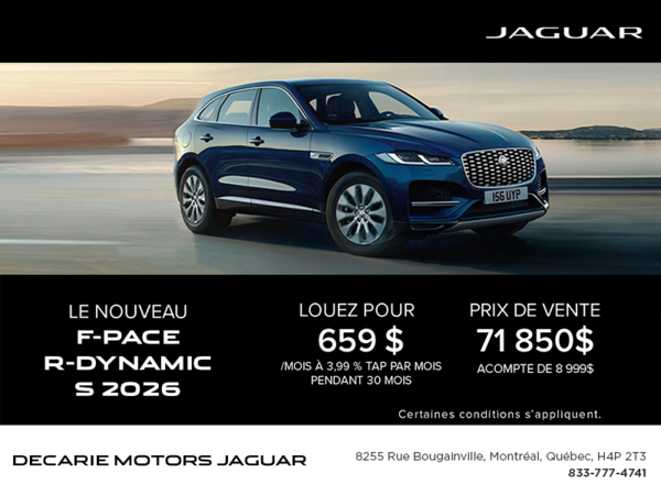 Le Jaguar F-PACE 2026