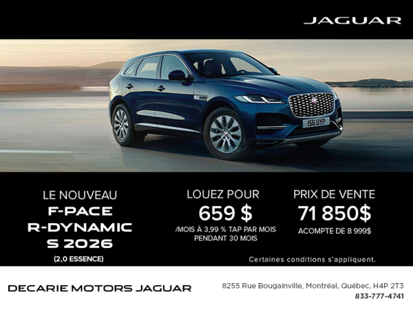 Le Jaguar F-PACE 2026