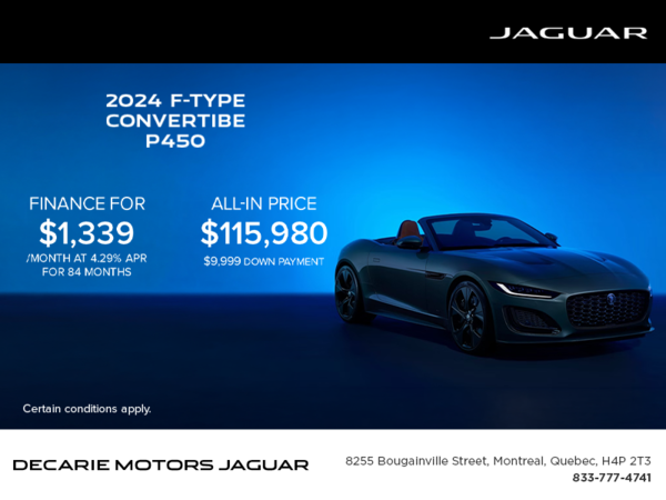 The 2024 Jaguar F-TYPE Convertible