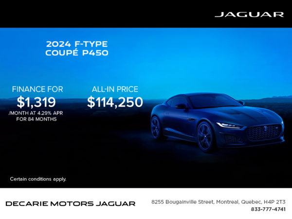 The 2024 Jaguar F-TYPE Coupé