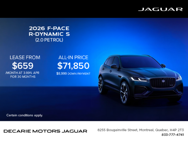 The 2026 Jaguar F-PACE