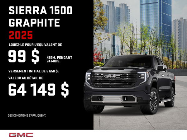 Le GMC Sierra 1500 Graphite 2025