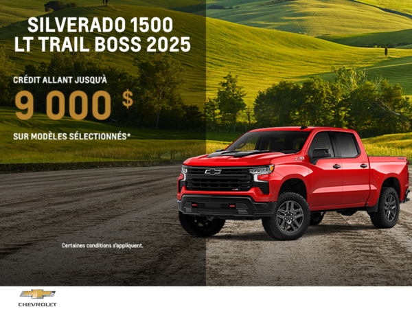 Procurez-vous le Chevrolet Silverado 1500 LT Trail Boss