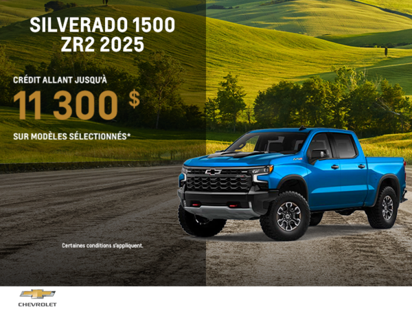 Procurez-vous le Chevrolet Silverado 1500 ZR2 2025