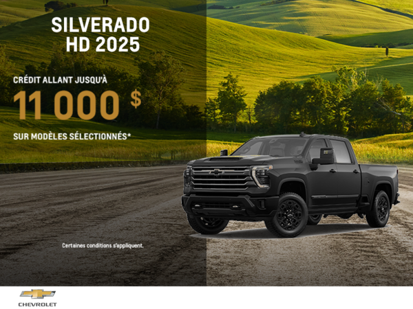 Procurez-vous le Chevrolet Silverado HD 2025