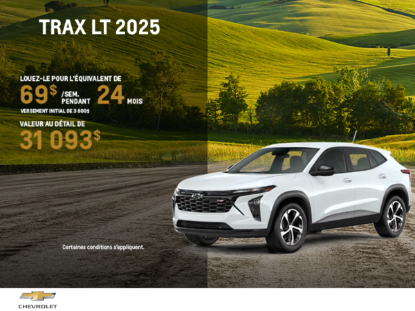 Procurez-vous le Chevrolet Trax 2025