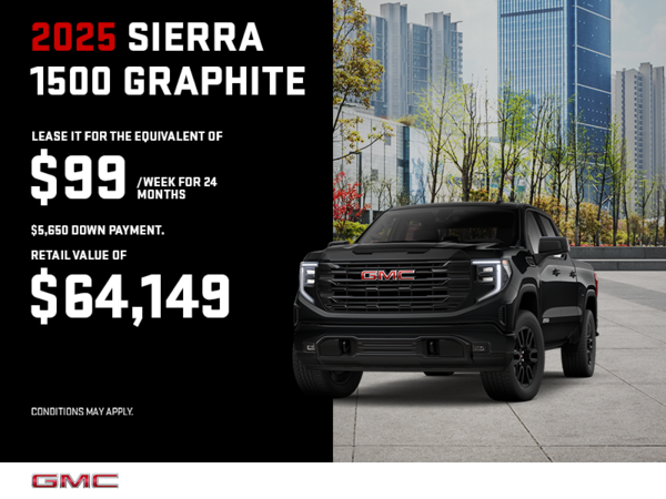 The 2025 GMC Sierra 1500 Graphite