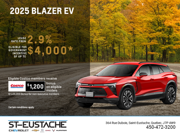 Get the 2025 Chevrolet Blazer EV