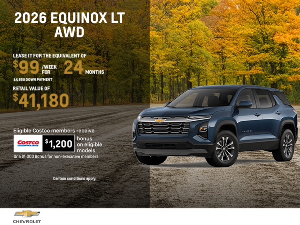 Get the 2026 Chevrolet Equinox LT AWD