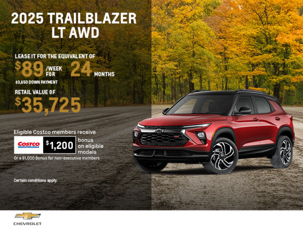 Get the 2026 Chevrolet Trailblazer LT AWD