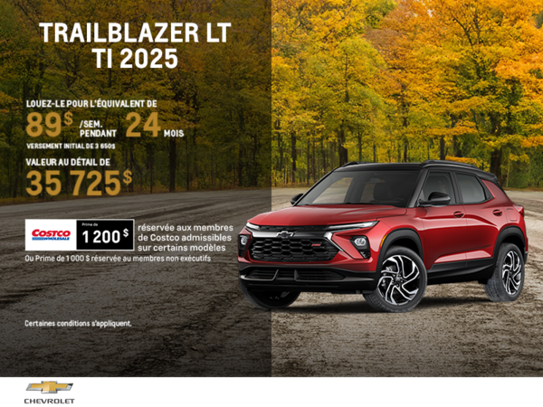 Le Chevrolet Trailblazer LT TI 2026