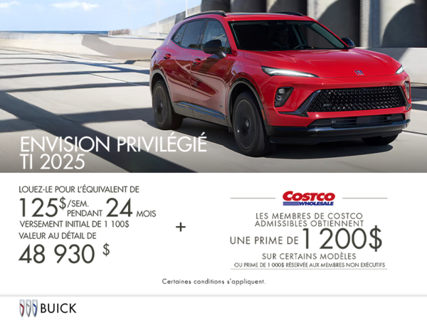 Procurez-vous la Buick Envision Privilégié TI 2025