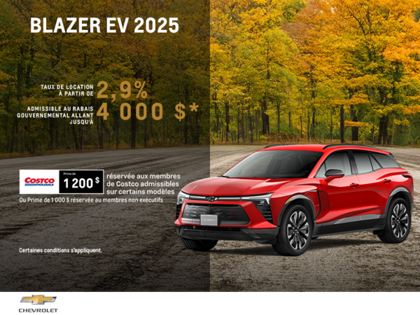 Procurez-vous le Chevrolet Blazer EV 2025
