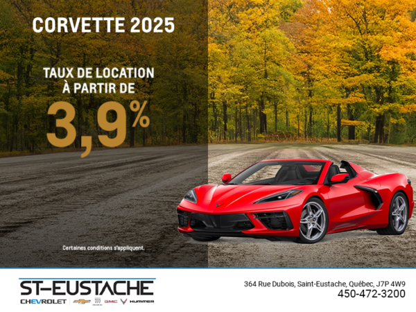 Procurez-vous le Chevrolet Corvette 2025