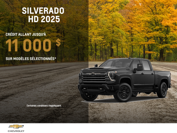 Procurez-vous le Chevrolet Silverado HD 2025