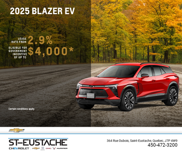 Get the 2025 Chevrolet Blazer EV