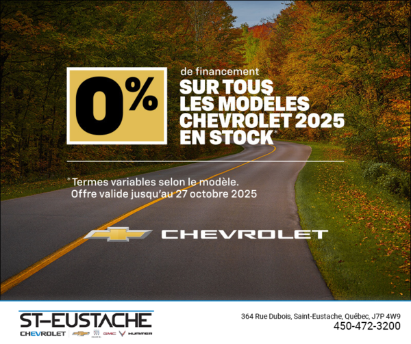 L'événement du mois Chevrolet