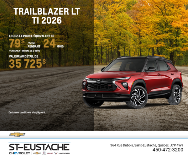 Le Chevrolet Trailblazer LT TI 2026