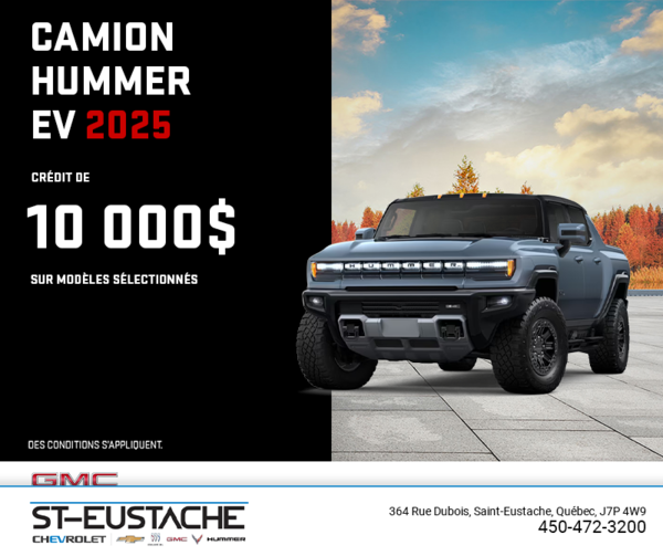 Le GMC Hummer EV VUS 2025