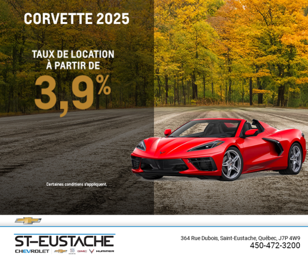 Procurez-vous le Chevrolet Corvette 2025