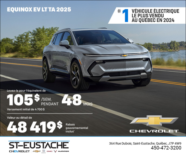 Procurez-vous le Chevrolet Equinox EV 2025