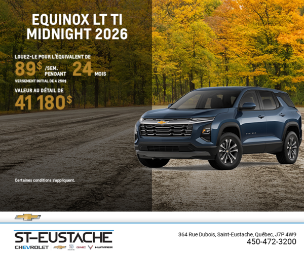 Procurez-vous le Chevrolet Equinox LT TI 2026