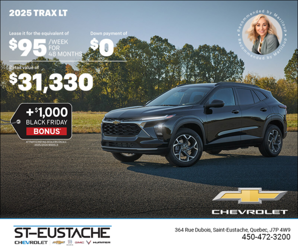 Get the 2025 Chevrolet Trax LT