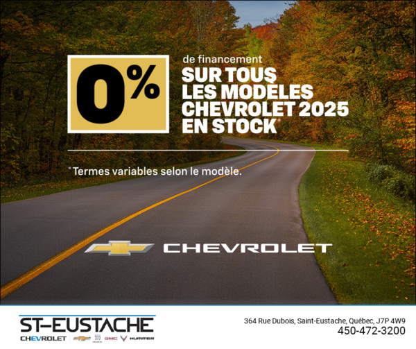 L'événement du mois Chevrolet