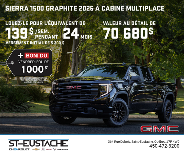 Le GMC Sierra 1500 2026