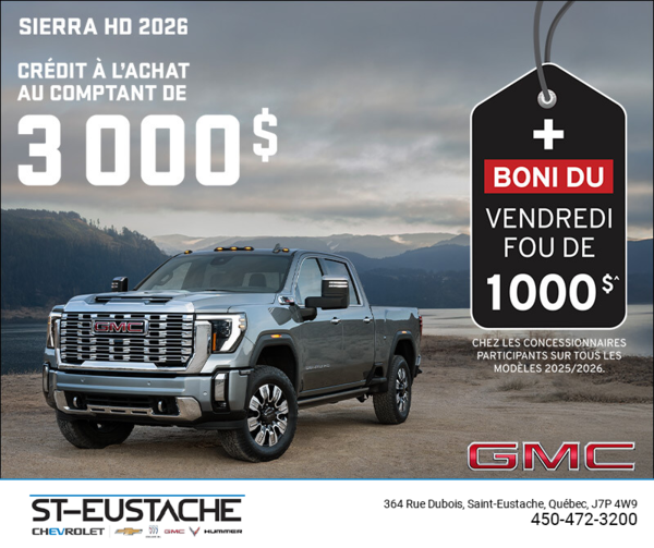 Le GMC Sierra HD 2026