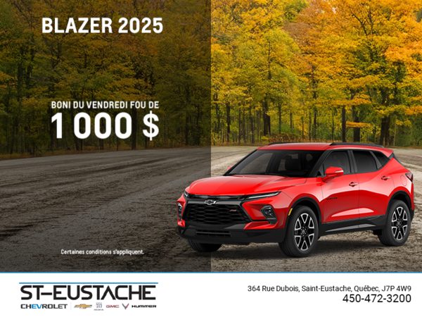 Procurez-vous le Chevrolet Blazer 2025