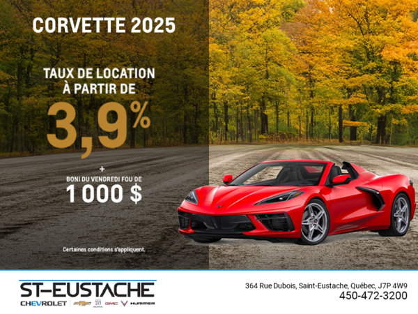 Procurez-vous le Chevrolet Corvette 2025