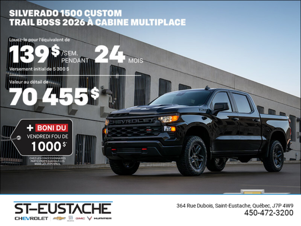 Procurez-vous le Chevrolet Silverado 1500 2026