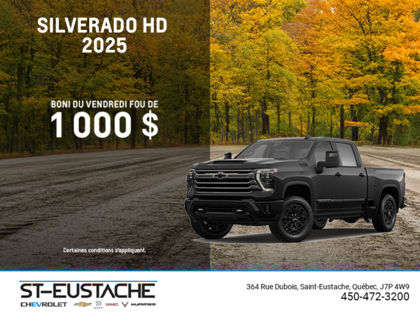 Procurez-vous le Chevrolet Silverado HD 2025